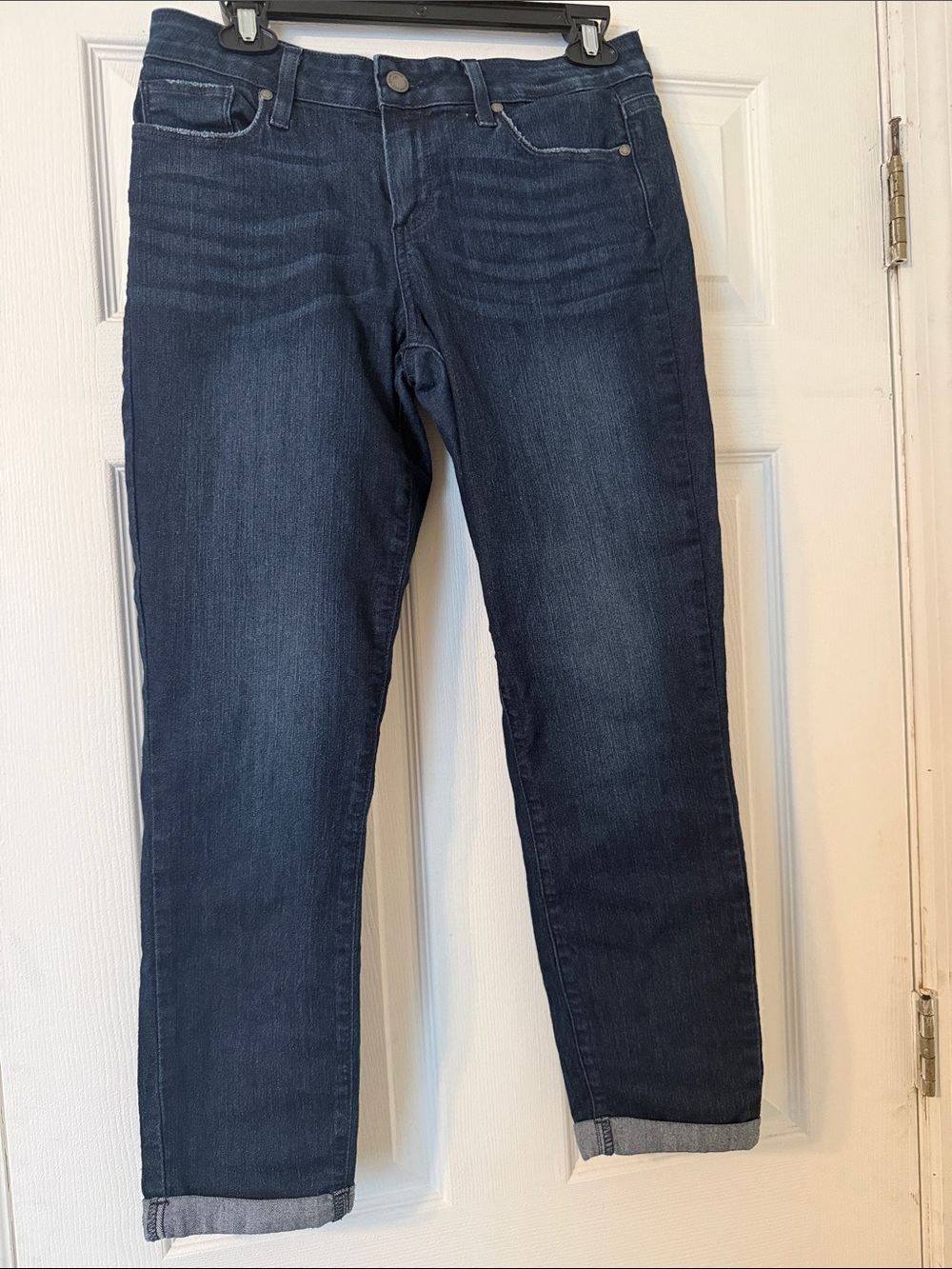 PAIGE Kylie Crop Jeans - Size 29 - Dark Wash Denim